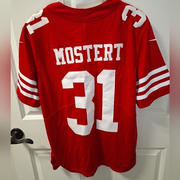 A Nike official NFL San Francisco 49ers #31 Mostert jersey in a men's size large - Picture 7 of 7